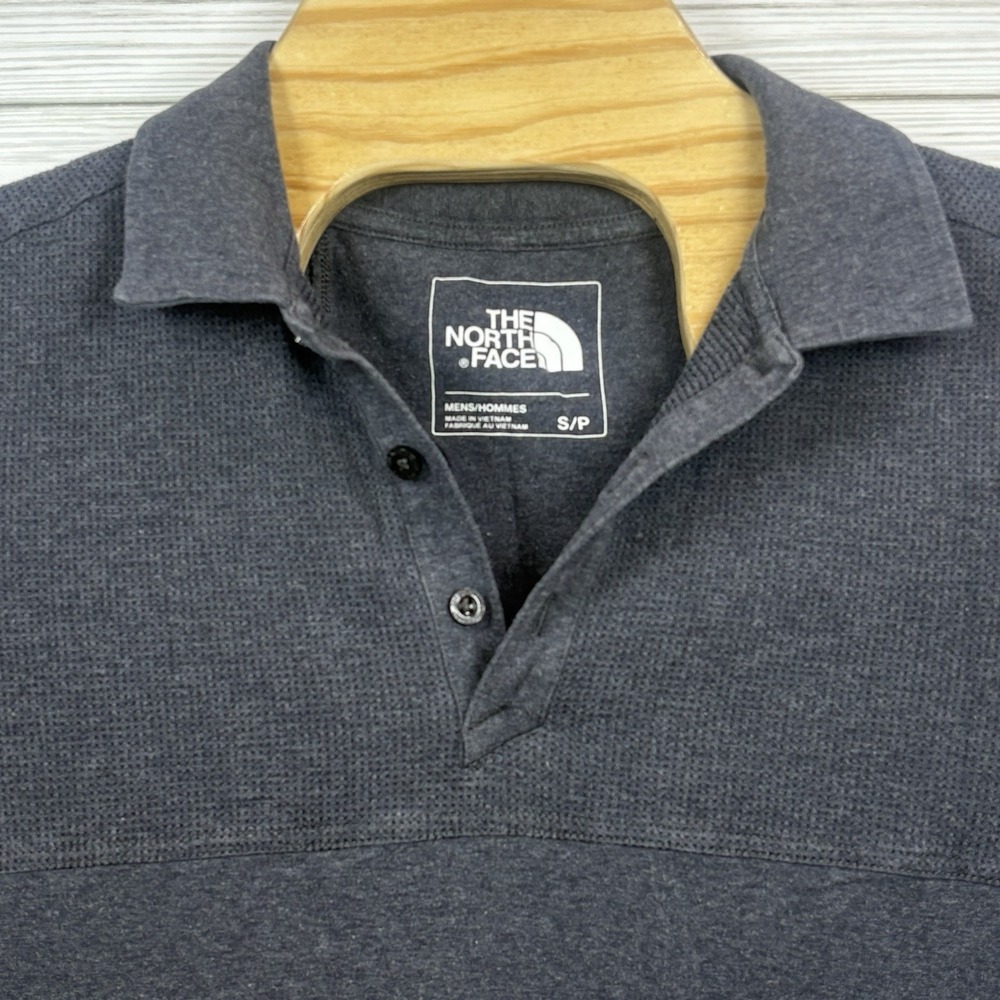The‎ North Face Men's Golf Polo Shirt Sz Sm Gray Waffle Breathable Top Cotton